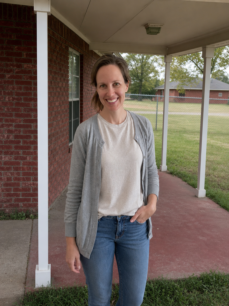 Jenna persona still — porch light